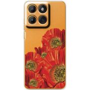 Прозорий чохол BoxFace Moto Edge 70 Fusion Red Poppies
