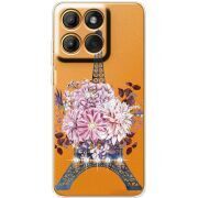 Чохол зі стразами Moto Edge 70 Fusion Eiffel Tower