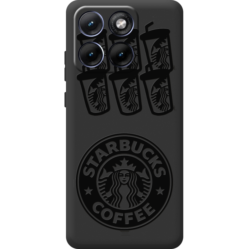 Чорний чохол BoxFace Moto Edge 70 Fusion Black Coffee