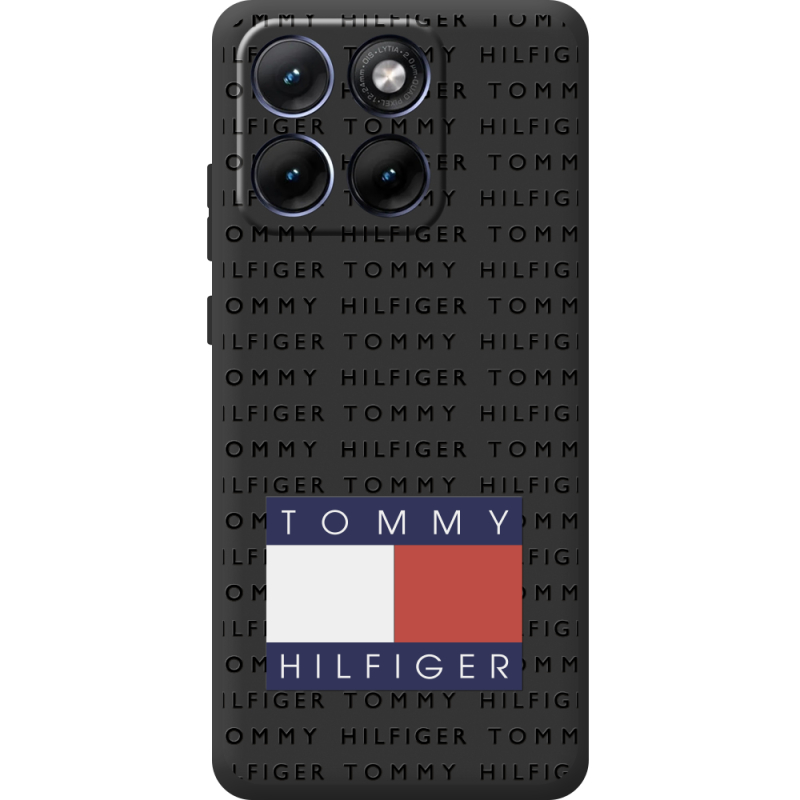 Чорний чохол BoxFace Moto Edge 70 Fusion Tommy Print