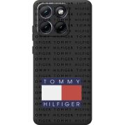 Чорний чохол BoxFace Moto Edge 70 Fusion Tommy Print