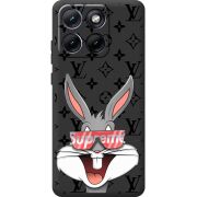 Чорний чохол BoxFace Moto Edge 70 Fusion looney bunny