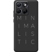 Чорний чохол BoxFace Moto Edge 70 Fusion Minimalistic