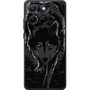 Чорний чохол BoxFace Moto Edge 70 Fusion Wolf