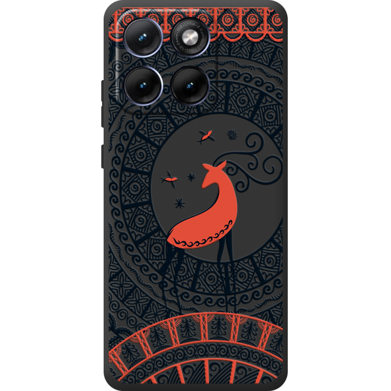 Чорний чохол BoxFace Moto Edge 70 Fusion Ornament