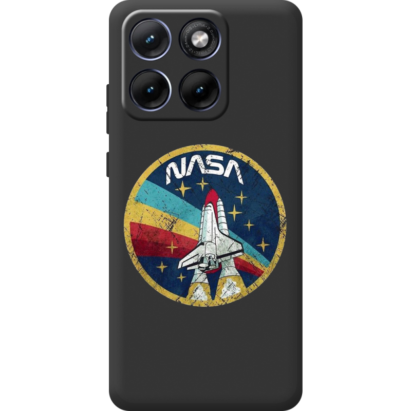 Чорний чохол BoxFace Moto Edge 70 Fusion NASA