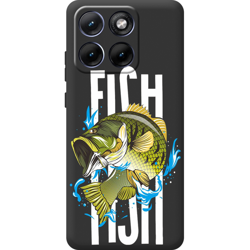 Чорний чохол BoxFace Moto Edge 70 Fusion Fish