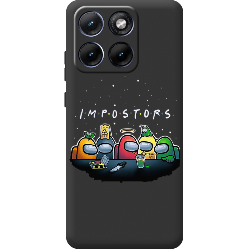 Чорний чохол BoxFace Moto Edge 70 Fusion Among Us Impostors
