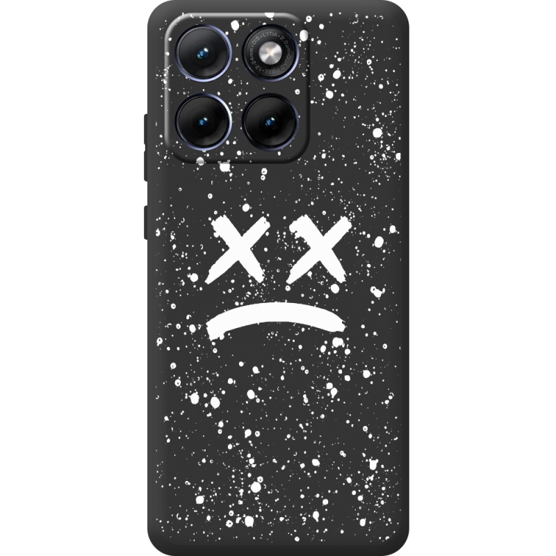 Чорний чохол BoxFace Moto Edge 70 Fusion Sad Way