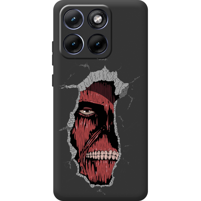 Чорний чохол BoxFace Moto Edge 70 Fusion Нападение на Титана