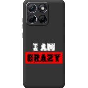 Чорний чохол BoxFace Moto Edge 70 Fusion I'm Crazy