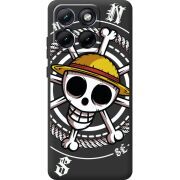 Чорний чохол BoxFace Moto Edge 70 Fusion One Piece Компас