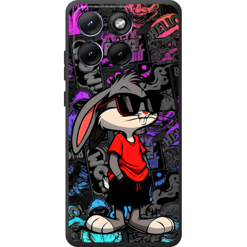 Чорний чохол BoxFace Moto Edge 70 Fusion Малий вухань