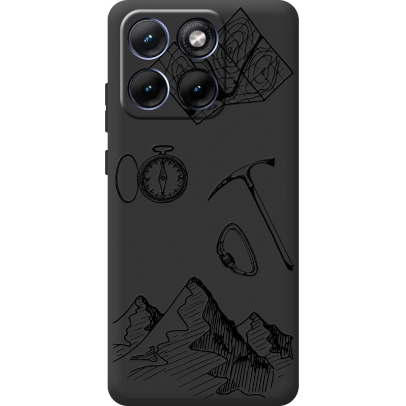 Чорний чохол BoxFace Moto Edge 70 Fusion Mountains