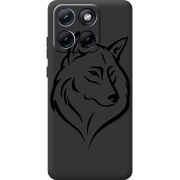 Чорний чохол BoxFace Moto Edge 70 Fusion Wolf