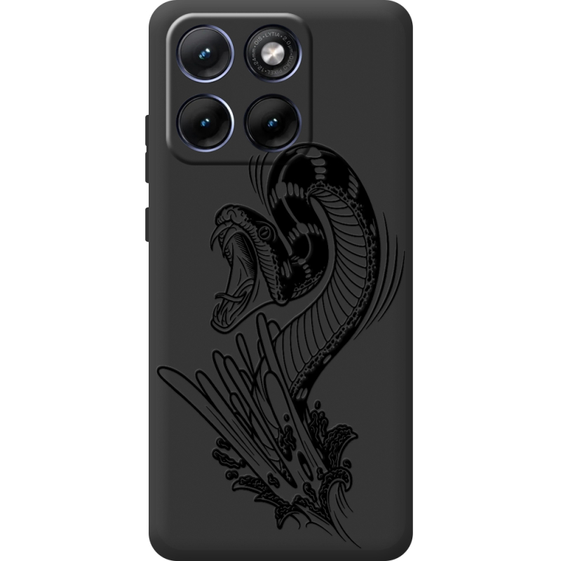 Чорний чохол BoxFace Moto Edge 70 Fusion Snake