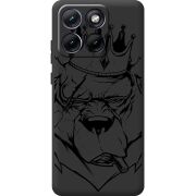 Чорний чохол BoxFace Moto Edge 70 Fusion Bear King