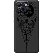 Чорний чохол BoxFace Moto Edge 70 Fusion Hugin and Munin