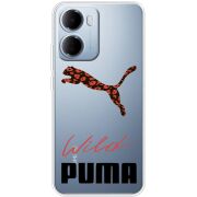 Прозорий чохол BoxFace Xiaomi Redmi 15A Wild Cat