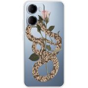 Прозорий чохол BoxFace Xiaomi Redmi 15A Glamor Snake