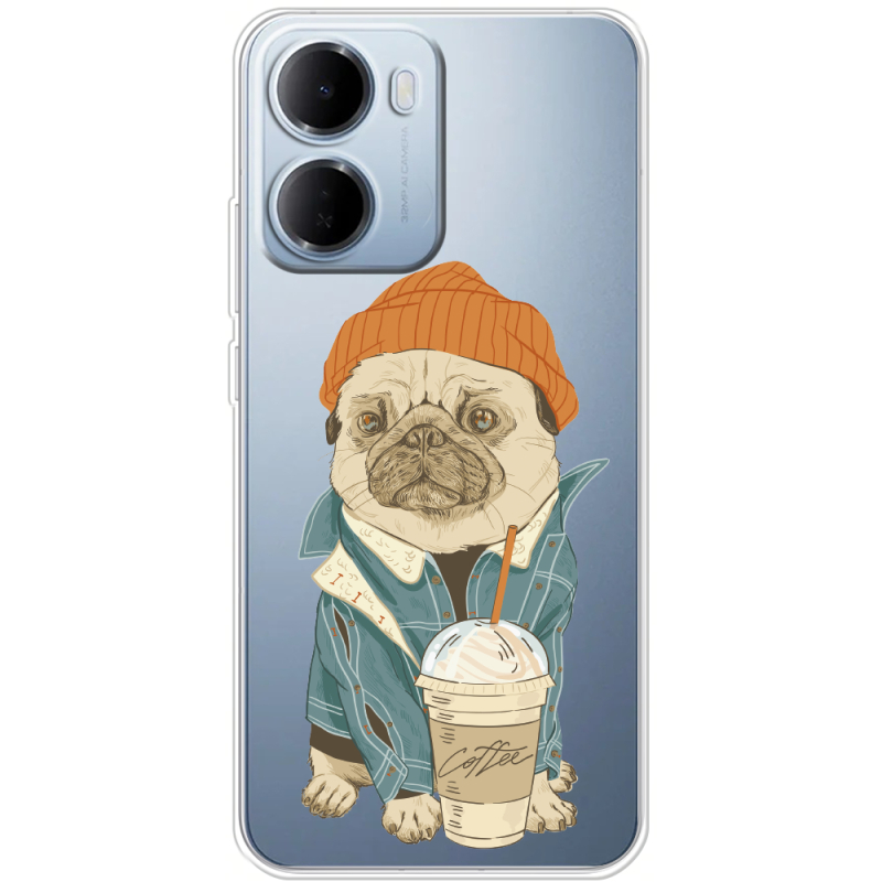 Прозорий чохол BoxFace Xiaomi Redmi 15A Dog Coffeeman
