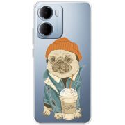 Прозорий чохол BoxFace Xiaomi Redmi 15A Dog Coffeeman