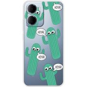 Прозорий чохол BoxFace Xiaomi Redmi 15A с 3D-глазками HIYA