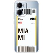 Прозорий чохол BoxFace Xiaomi Redmi 15A Ticket Miami