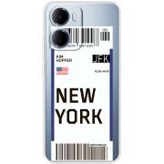 Прозорий чохол BoxFace Xiaomi Redmi 15A Ticket New York