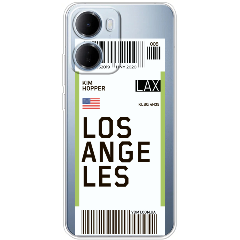 Прозорий чохол BoxFace Xiaomi Redmi 15A Ticket Los Angeles