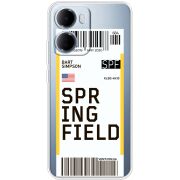 Прозорий чохол BoxFace Xiaomi Redmi 15A Ticket Springfield