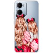 Прозорий чохол BoxFace Xiaomi Redmi 15A Mouse Girls