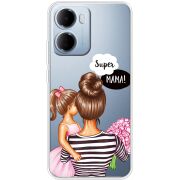 Прозорий чохол BoxFace Xiaomi Redmi 15A Super Mama and Daughter