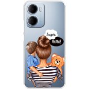 Прозорий чохол BoxFace Xiaomi Redmi 15A Super Mama and Son