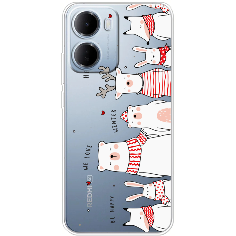 Прозорий чохол BoxFace Xiaomi Redmi 15A The Friendly Beasts