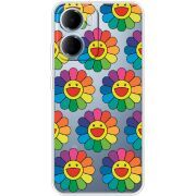 Прозорий чохол BoxFace Xiaomi Redmi 15A Hippie Flowers