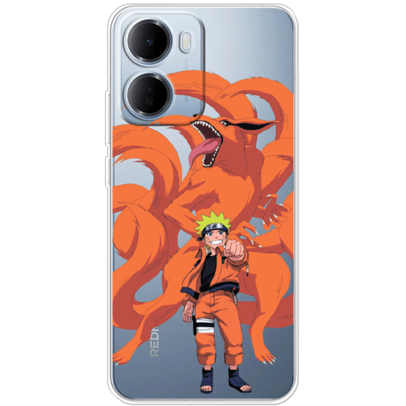 Прозорий чохол BoxFace Xiaomi Redmi 15A Naruto and Kurama