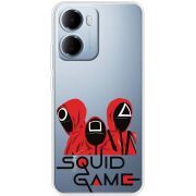 Прозорий чохол BoxFace Xiaomi Redmi 15A siquid game люди в красном