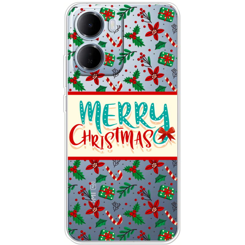 Прозорий чохол BoxFace Xiaomi Redmi 15A Vintage Christmas Pattern