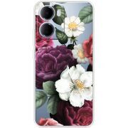 Прозорий чохол BoxFace Xiaomi Redmi 15A Floral Dark Dreams