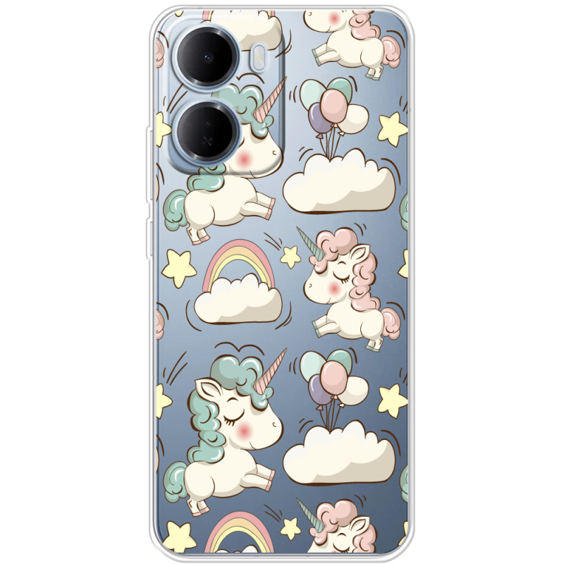 Прозорий чохол BoxFace Xiaomi Redmi 15A Unicorns