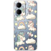 Прозорий чохол BoxFace Xiaomi Redmi 15A Unicorns