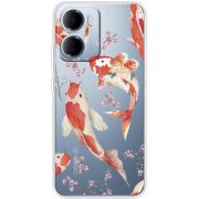 Прозорий чохол BoxFace Xiaomi Redmi 15A Japanese Koi Fish
