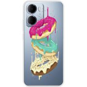 Прозорий чохол BoxFace Xiaomi Redmi 15A Donuts
