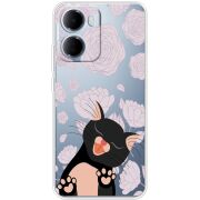 Прозорий чохол BoxFace Xiaomi Redmi 15A Meow