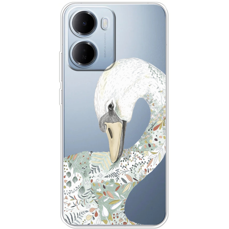 Прозорий чохол BoxFace Xiaomi Redmi 15A Swan