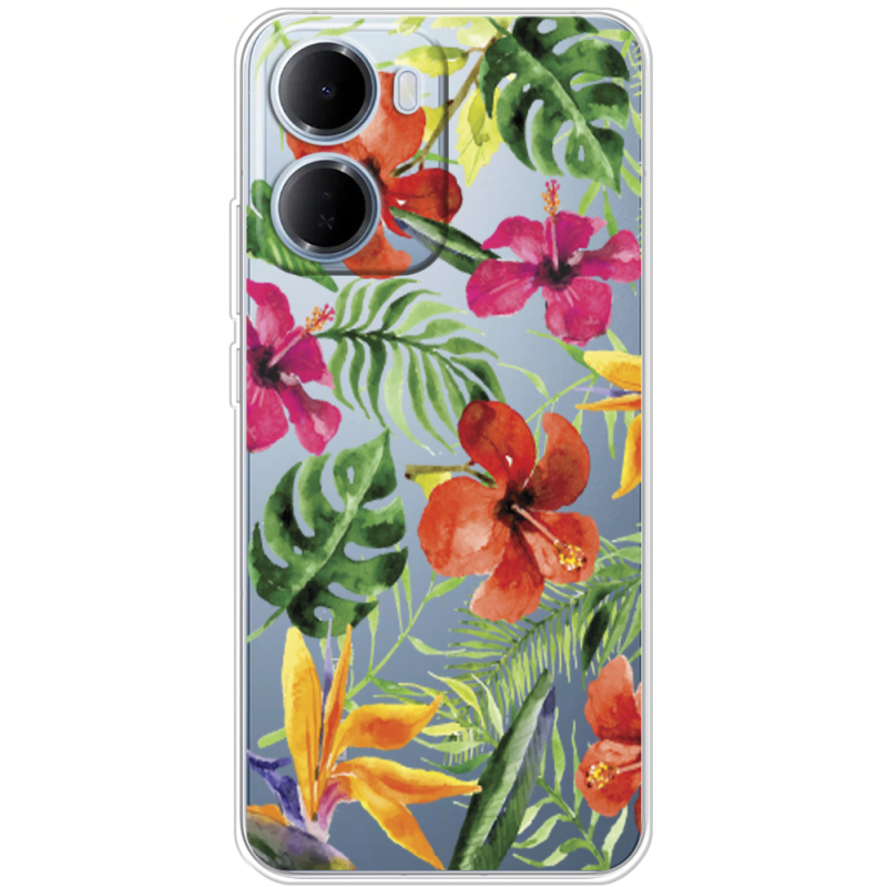 Прозорий чохол BoxFace Xiaomi Redmi 15A Tropical Flowers