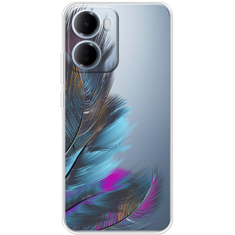 Прозорий чохол BoxFace Xiaomi Redmi 15A Feathers