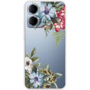 Прозорий чохол BoxFace Xiaomi Redmi 15A Floral