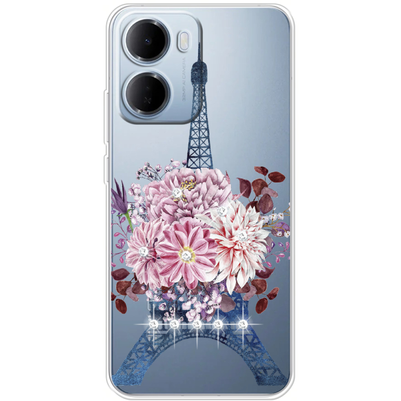 Чохол зі стразами Xiaomi Redmi 15A Eiffel Tower